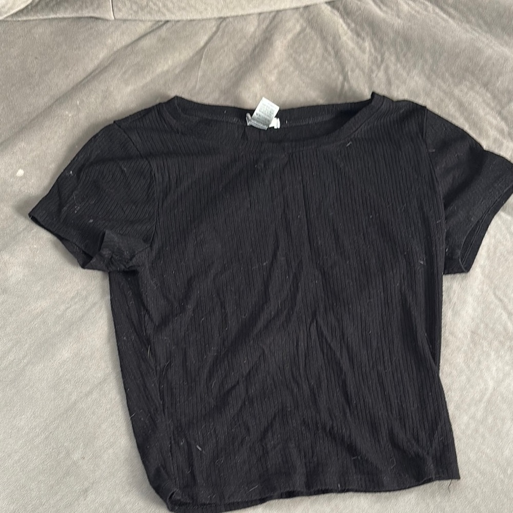 Bozzolo Black Fitted Short Sleeve Tee
